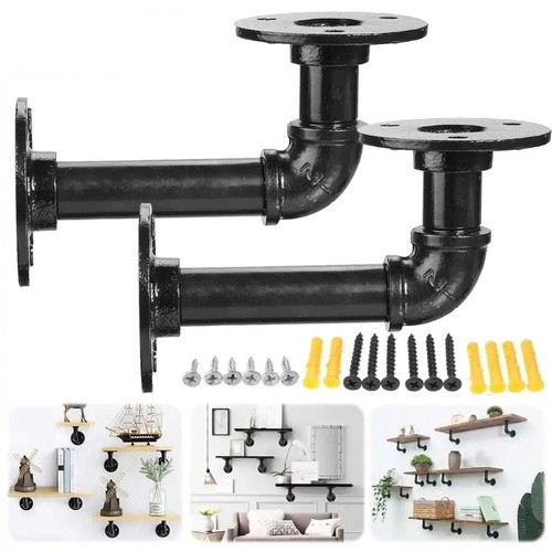 2pcs pipe shelf - 2pcs, brackets