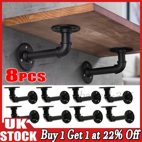 Pipe shelf brackets - 8x,