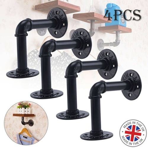4pcs pipe shelf brackets - 4pcs,