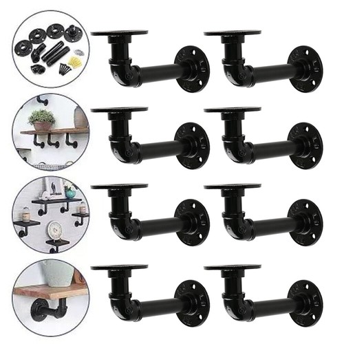 Pipe shelf brackets - 8x,