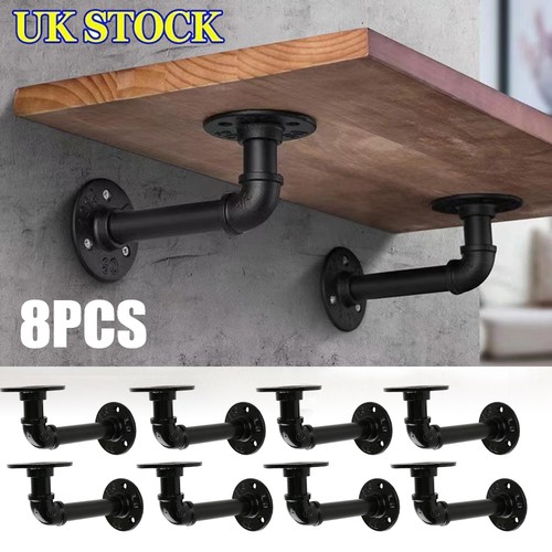 Pipe shelf brackets - 8x,