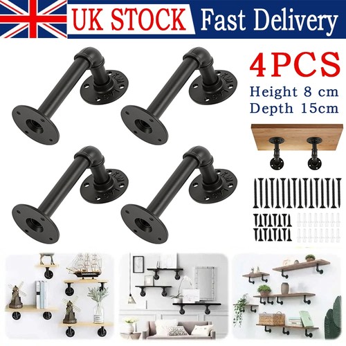 Pipe shelf brackets - 4x,