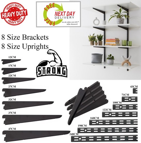 Twin slot shelving black - twin,