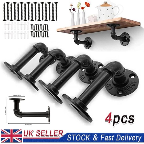 Pipe shelf brackets - 4x,