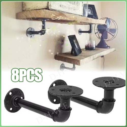 8pcs pipe shelf brackets - pipe,