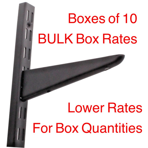 Black twin slot shelving - slot,