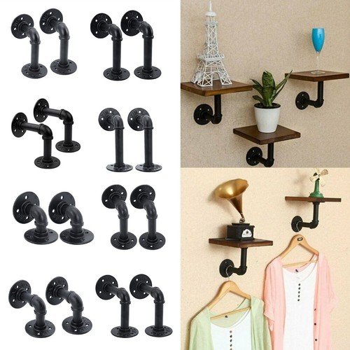 4pcs pipe shelf brackets - 2/4pcs,