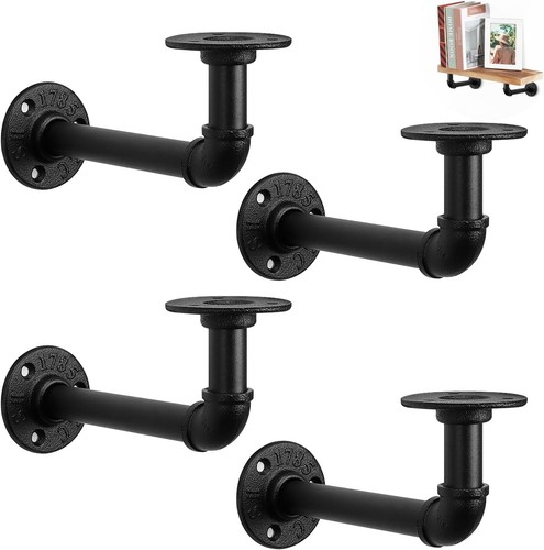 Pipe shelf brackets - 4x,