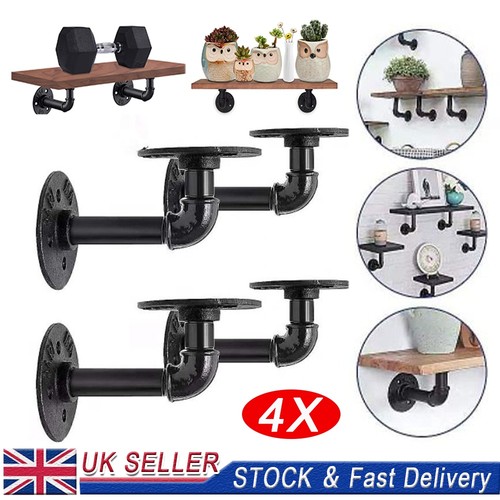 Pipe shelf brackets - 4x,